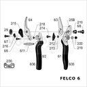 Felco 6/3 Bovenmes Felco 6 en 12